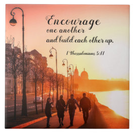 1 テサロニケ 5:11 互いに励ましあう 聖書 タイル
