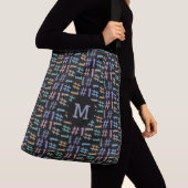 "# 1"パターンカスタムモノグラムバッグ クロスボディバッグ (クローズアップ)