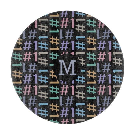 "# 1"パターンカスタムモノグラム切削盤 カッティングボード (正面)