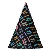"# 1"パターンパーティーhat パーティーハット (左)