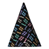 "# 1"パターンパーティーhat パーティーハット (右)