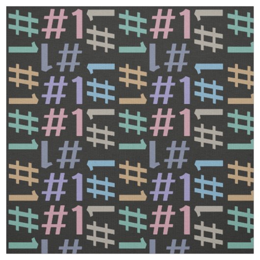 「# 1」パターン・ファブリック ファブリック (見本)