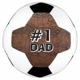 #1 パパ レザー調 サッカーボール