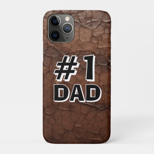 #1 パパ レザー調 Case-Mate iPhoneケース (裏)