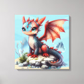 #1 ビッグアイ・ドラゴン キャンバスプリント (正面)