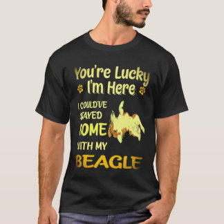 1 ビーグルとおうちにいた Tシャツ