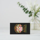 1 ビーグルに簡単に気を取られる 名刺 (スタンド正面)