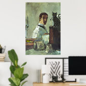 1/フランスの4黒猫 ポスター (ホームオフィス)