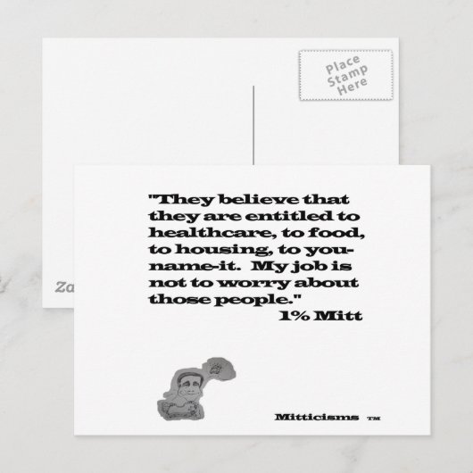 1%ミット ポストカード (正面/裏面)