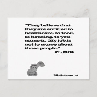 1%ミット ポストカード