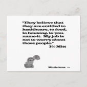 1%ミット ポストカード (正面)