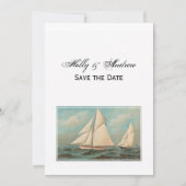 #1 ヨットレースのご案内 - 海のヴィンテージスタイル 招待状 (正面)