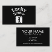 1 – ラッキーナンバー1ラック 名刺 (正面/裏面)