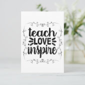 1 – ラヴ教えシャツ先生インスパイア、レトロヴィンテージ サンキューカード (スタンド正面)