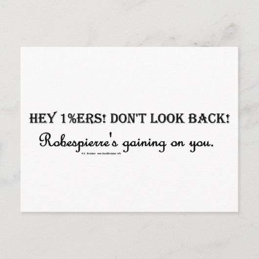 1%ロベスピエール ポストカード (正面)