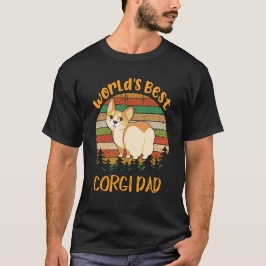 1 世界一のコーギー・パパ Tシャツ (正面)