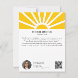 1 | 写真QRサンライズミニマリスト事業情報カード 招待状