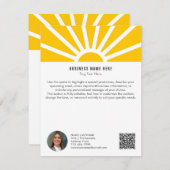 1 | 写真QRサンライズミニマリスト事業情報カード 招待状 (正面/裏面)