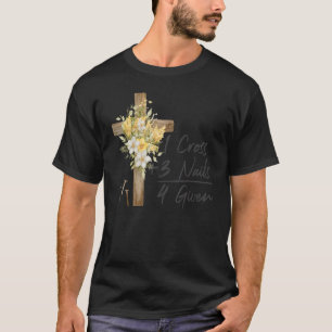 1 十字架 3 釘 許された キリスト教 イースター 1 Tシャツ