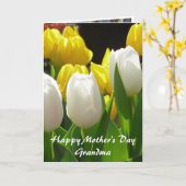 (1)孫から祖母への カード (黄色い花)