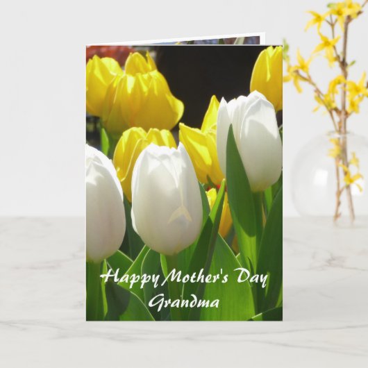 (1)孫から祖母への カード (黄色い花)