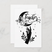 1 – 教師感動的シャツ、ミニマル先生 サンキューカード (正面/裏面)