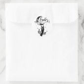 1 – 教師感動的シャツ、ミニマル先生 ラウンドシール (バッグ)