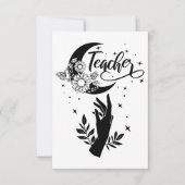 1 – 教師感動的シャツ、ミニマル先生 出欠カード (正面)