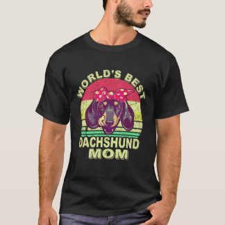 1 最高のダックスフントのパパ ヴィンテージ Tシャツ