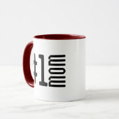 #1 最高の Mom Mug – コーヒパーソナライズされたー・ギフト マグカップ (正面左)