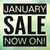 1 月のセール ブラック ウィンドウサイン (シート3)