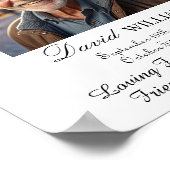 1 枚の特別な写真を添えた追悼式典のメモリアルプレート ポスター (角)