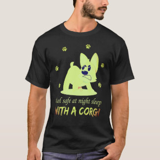 1 歯をむき出しにする怒った小さなコーギー Tシャツ
