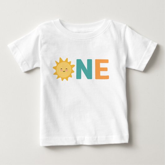 1\歳の誕生日 ベビーTシャツ (正面)