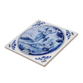 1：王：19 Angel Awakens Elijah Blue Delft Repro タイル (側面)