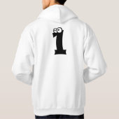 1、目玉付きの文字 パーカ (裏面)