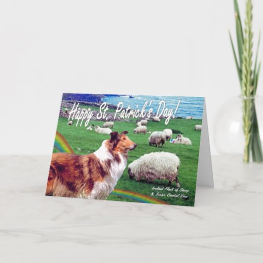 1. 素晴らしいアイルランドの海岸のセントパトリックの日カード カード (正面)