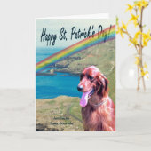 1. 素晴らしい北のアイルランドセントパトリック日の願い カード (黄色い花)