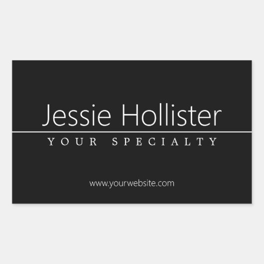 1 長方形シール (正面)