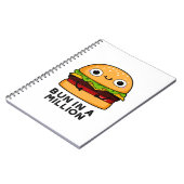 1,000万に1つの面白いバーガー・パンの駄洒落 ノートブック (左側)