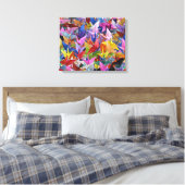 1,000折り鶴20インチx 16インチキャンバスプリント キャンバスプリント (インサイチュ (寝室))