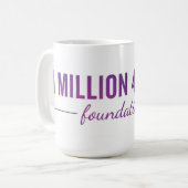 1,000,000の4アナの基礎マグ コーヒーマグカップ (正面左)