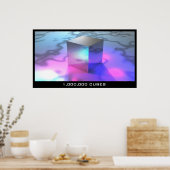 1,000,000キューブ ポスター (キッチン)