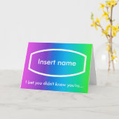 1,000,000,000秒カード(前パーソナライズされた面) カード (黄色い花)