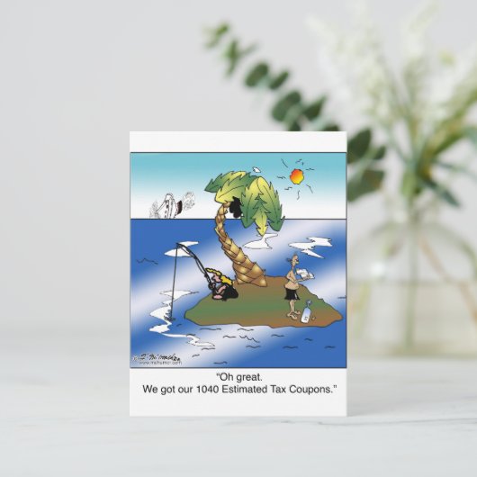 1,040得枚の見積税引き渡し券 ポストカード (スタンド正面)