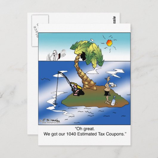 1,040得枚の見積税引き渡し券 ポストカード (正面/裏面)