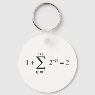 1 + 1つ= 2つの_の合計表示法 キーホルダー