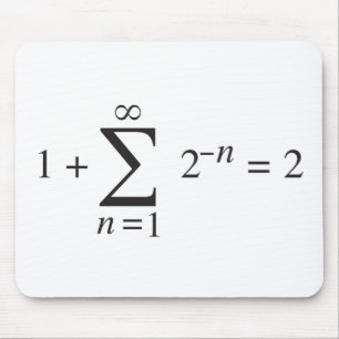 1 + 1つ= 2つの_の合計表示法 マウスパッド
