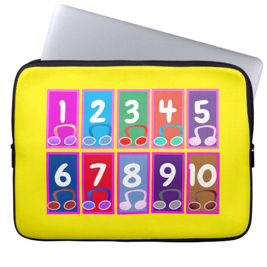 1 ～ 10のエレクトロニクスバッグ ラップトップスリーブ (正面)