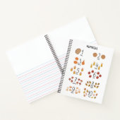 1〜10のオータムエステティックキッズ ノートブック (内部)